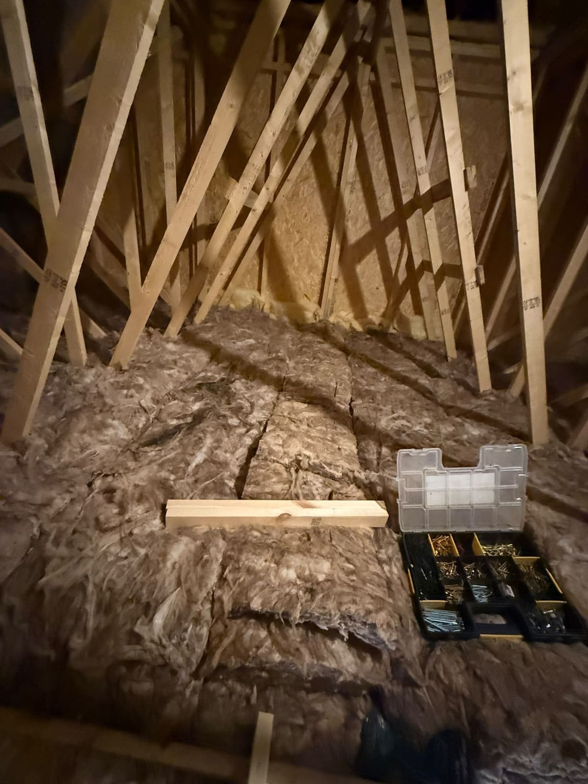 Before: the Horsmonden loft with insulation and no floor