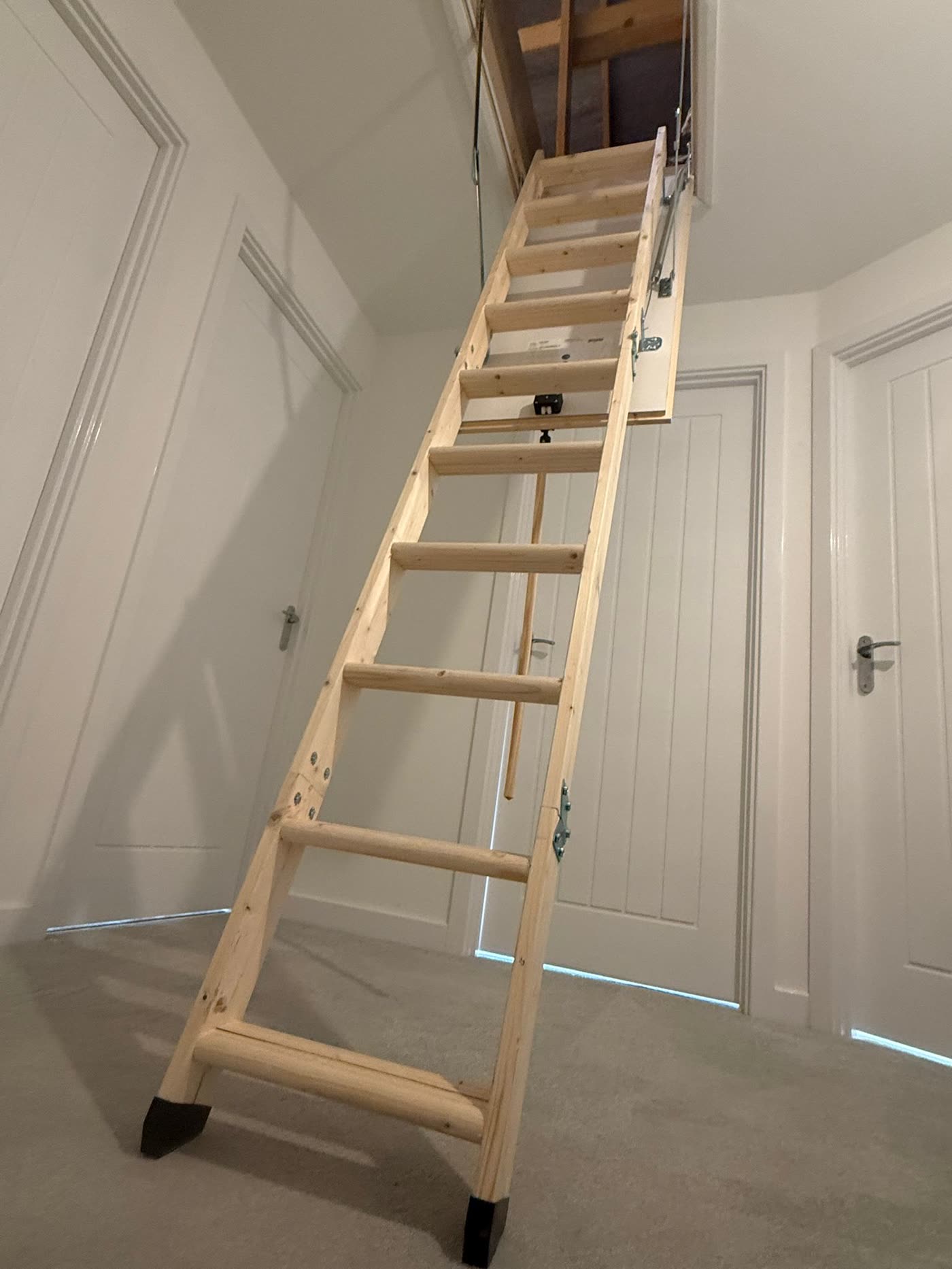 Timber loft ladder supplied and installed