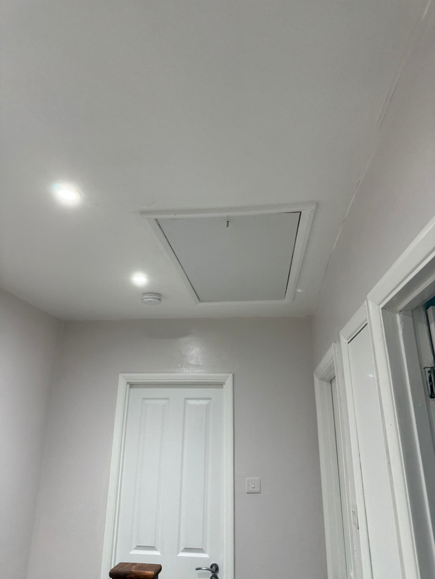 New insulated loft hatch finished neatly from below